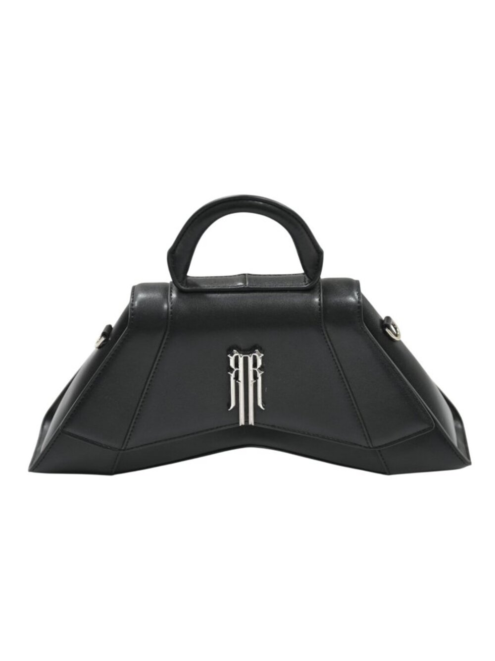 Rare-Romance Vaulted RR Top Handle Bag in Black